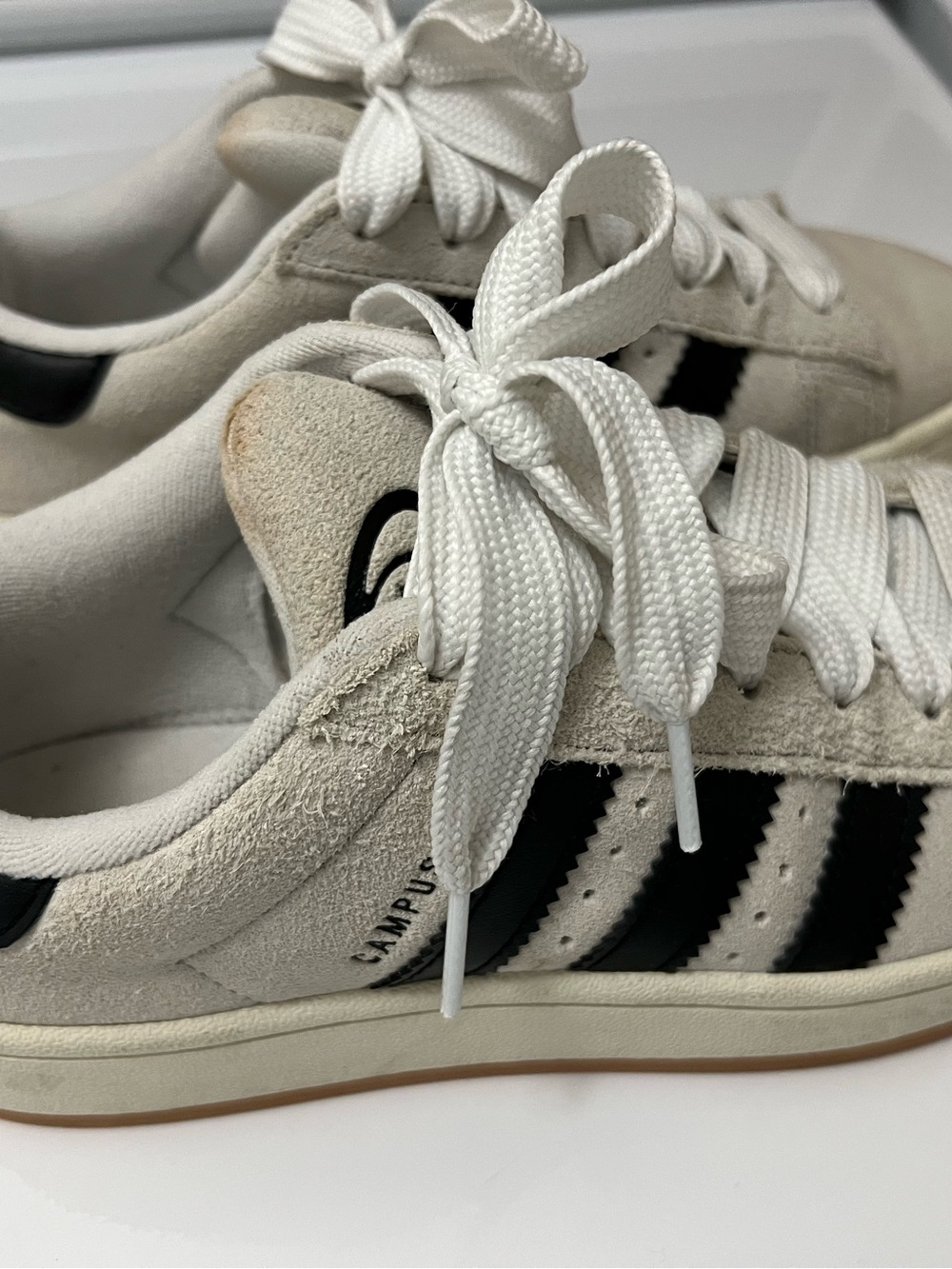 adidas Campus Sneakers in White and Black